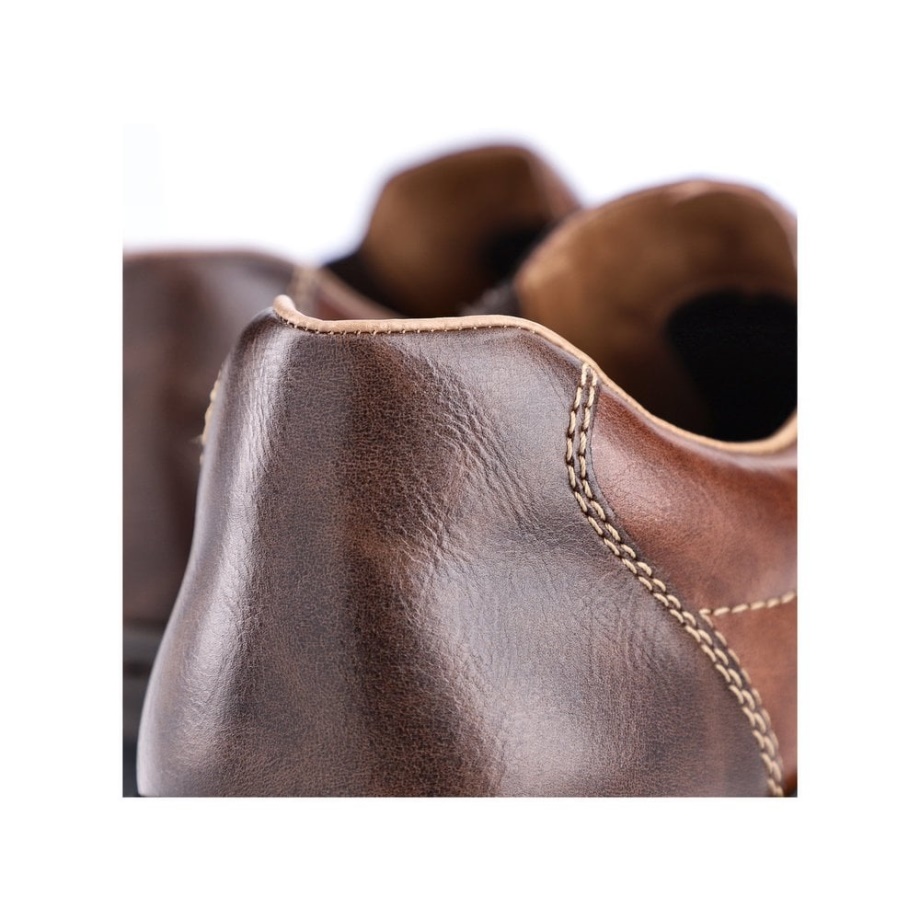Brązowe Buty Męskie Rieker 03354