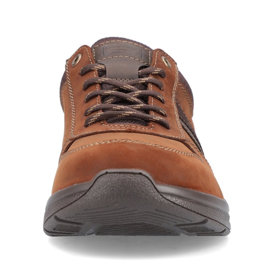 Brązowe Męskie Buty Rieker 14811