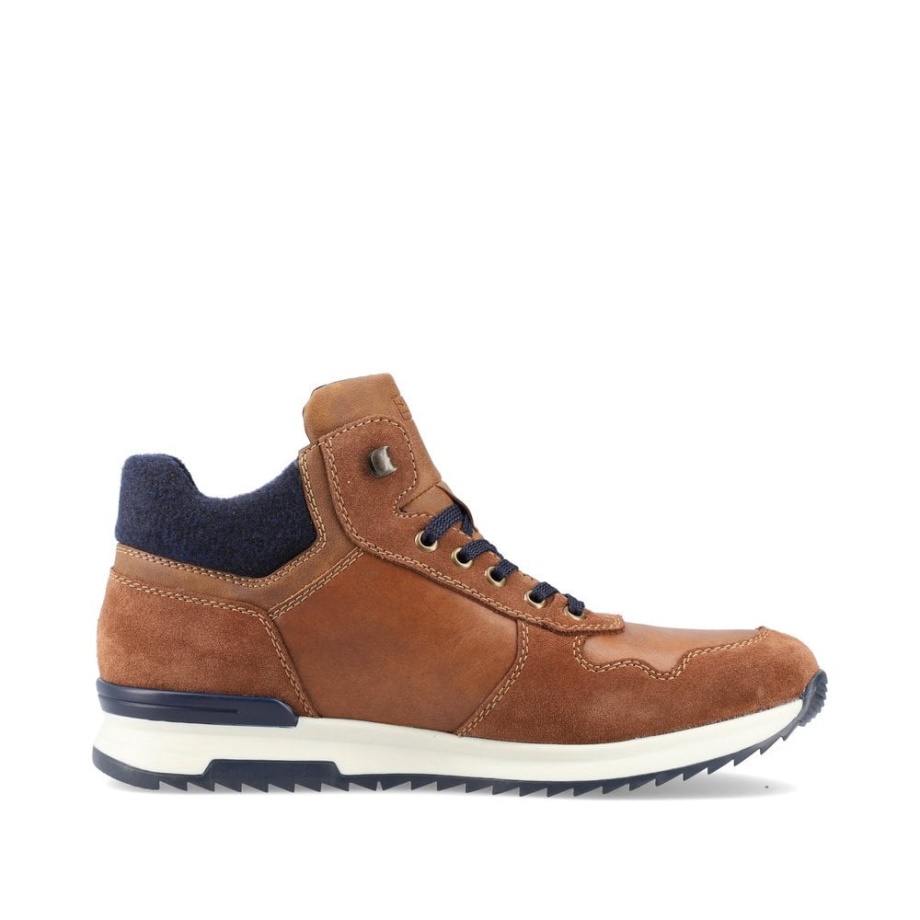 Brązowe Buty Męskie Rieker 36140