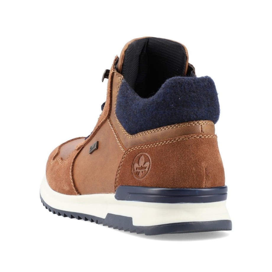 Brązowe Buty Męskie Rieker 36140