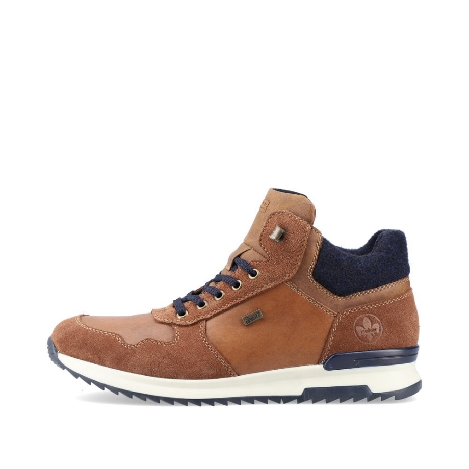 Brązowe Buty Męskie Rieker 36140