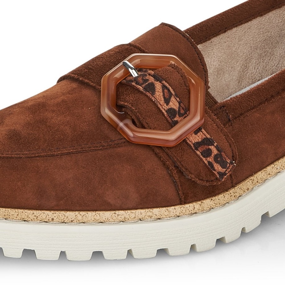 Brązowe Buty Damskie Rieker 54864