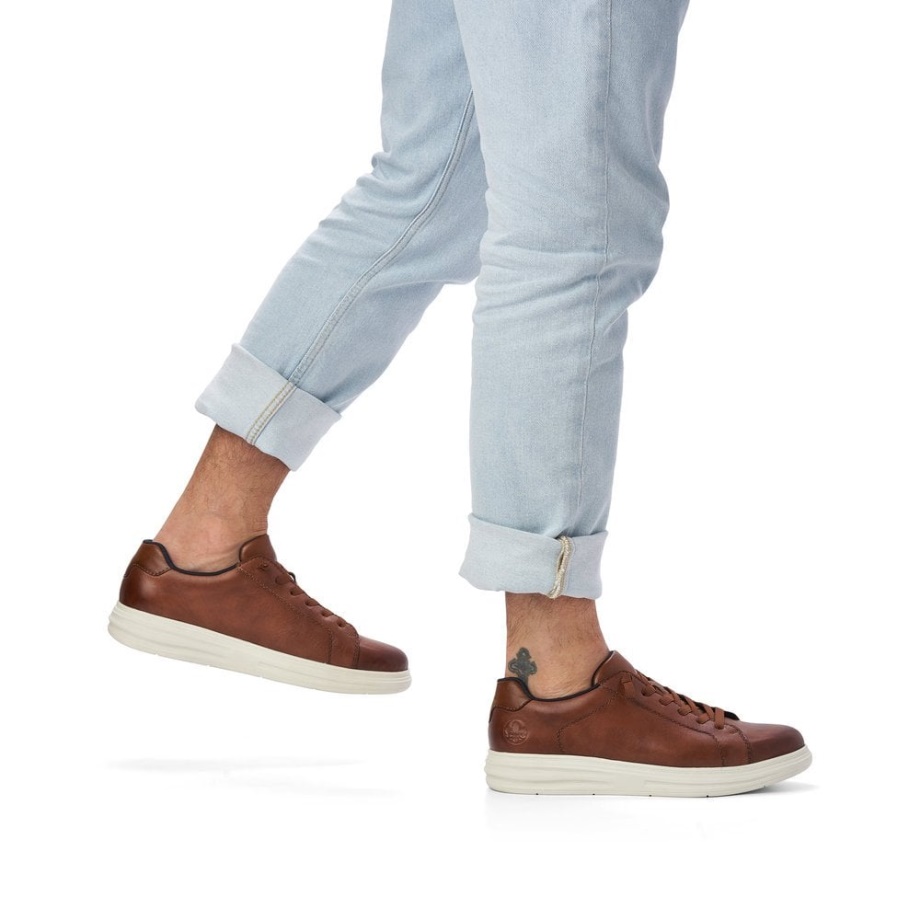 Brązowe Buty Męskie Rieker B6321