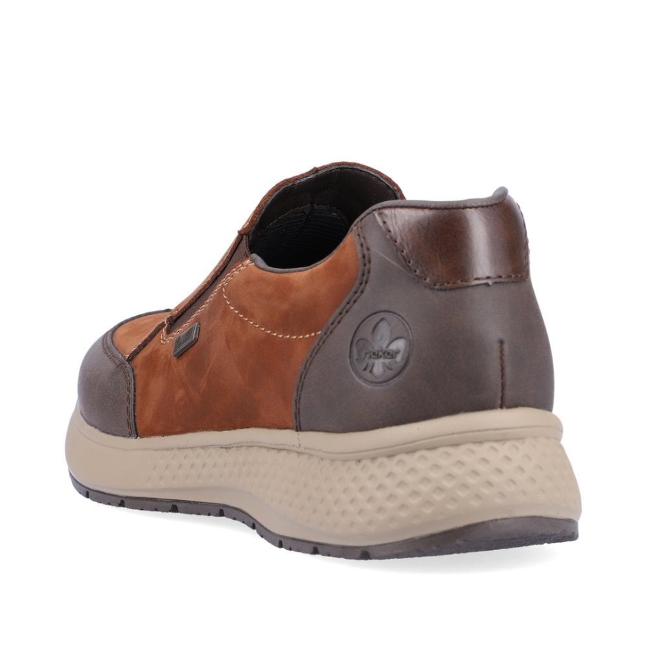 Brązowe Męskie Buty Rieker B7654