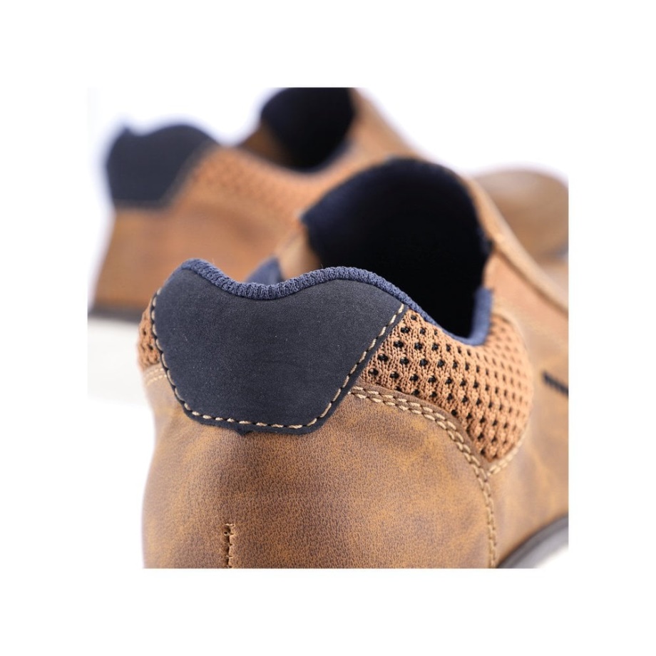 Brązowe Męskie Buty Rieker B7756