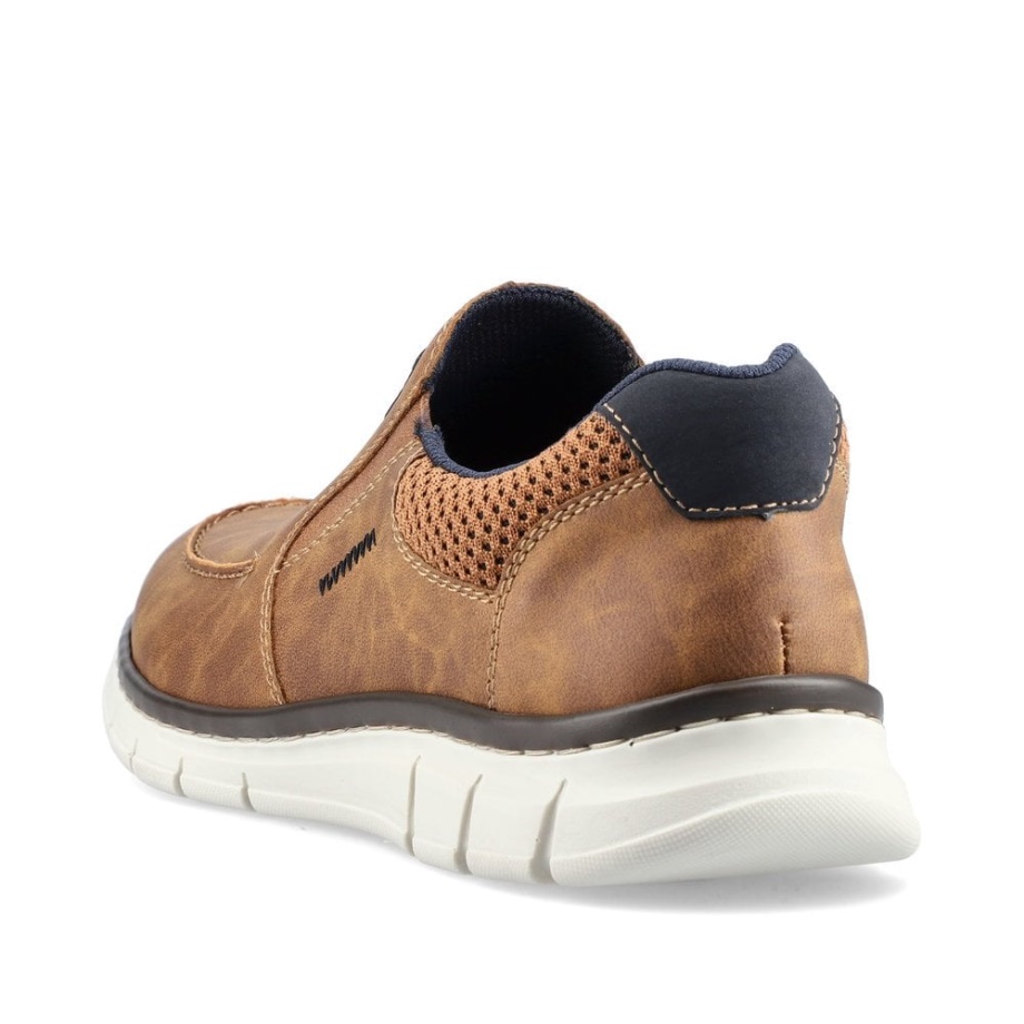 Brązowe Męskie Buty Rieker B7756