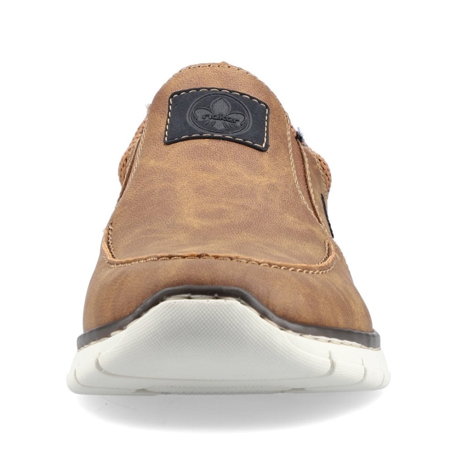 Brązowe Męskie Buty Rieker B7756