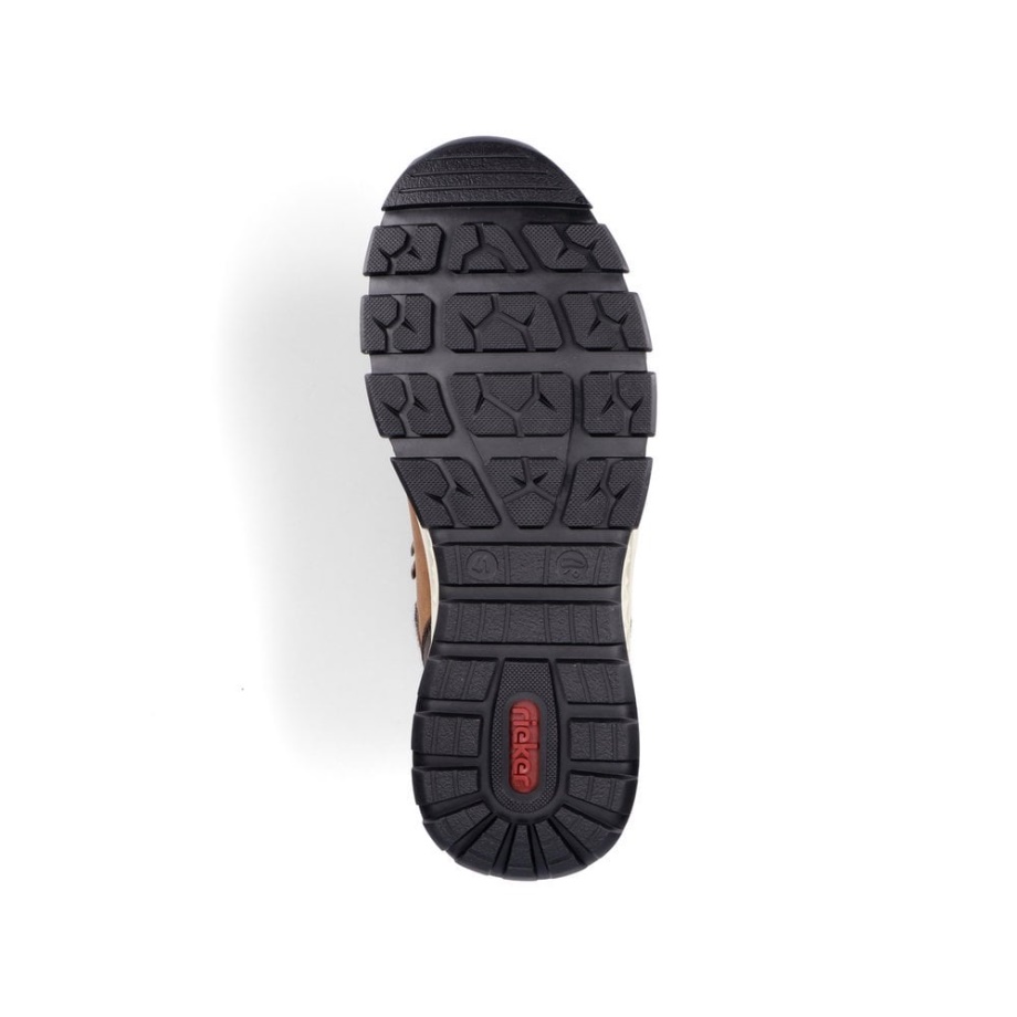 Brązowe Buty Męskie Rieker F6744