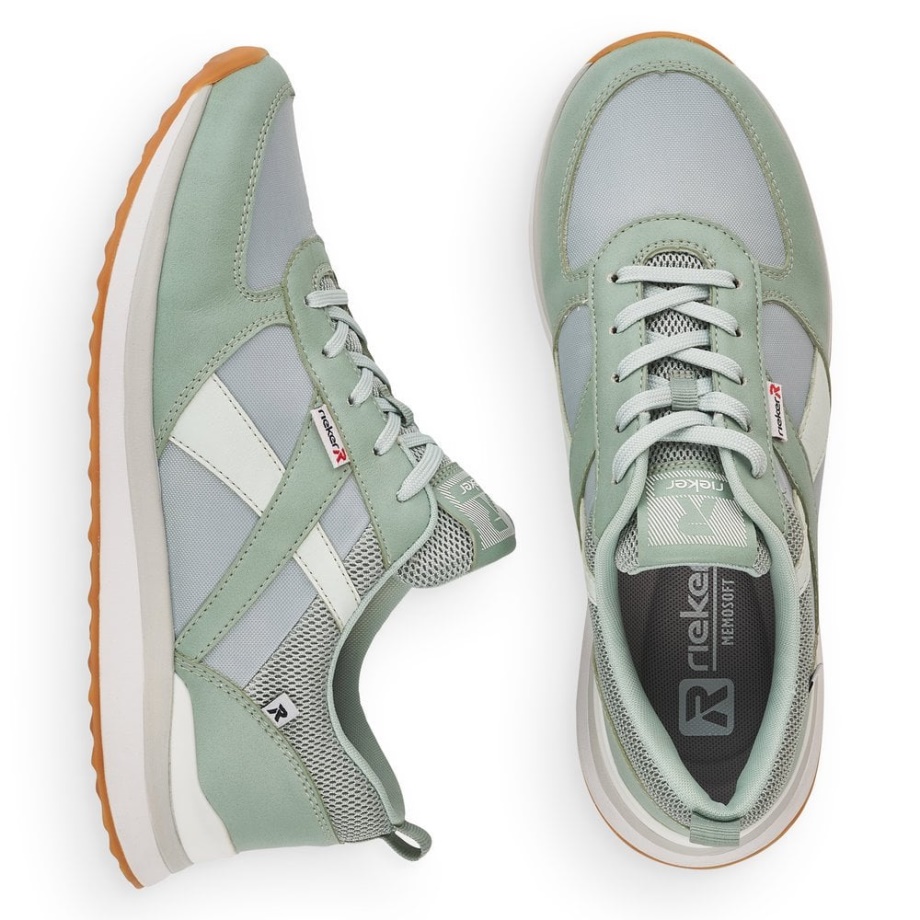 Damskie Buty Rieker R-evolution 42502 W Kolorze Zielonym