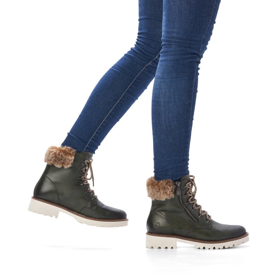 Rieker Zielone Remonte D8692 Damskie Buty