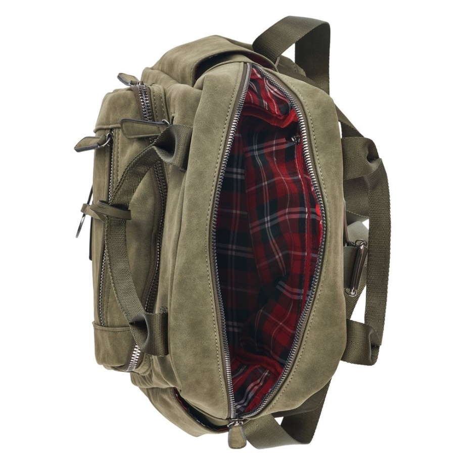 Rieker Zielony Remonte Q0520-54 Damska Zielona Torba Na Suwak