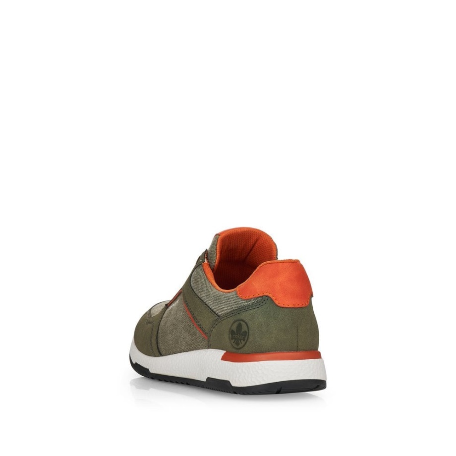 Zielone Buty Męskie Rieker B3401