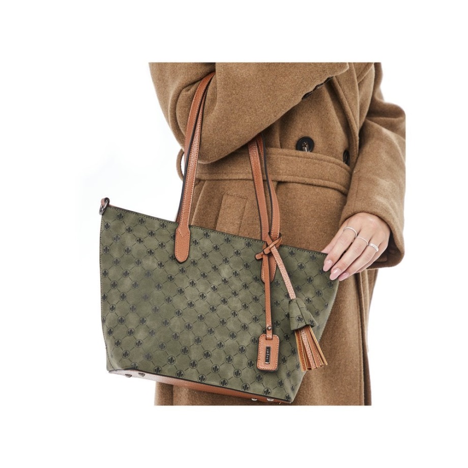 Zielony Rieker H1305-54 Damska Zielona Torba Na Suwak