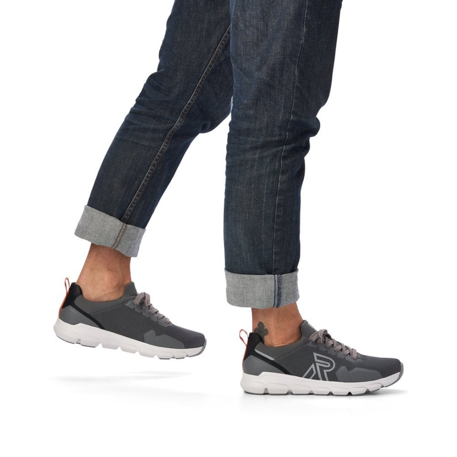Rieker Szare R-evolution 07802 Buty Męskie