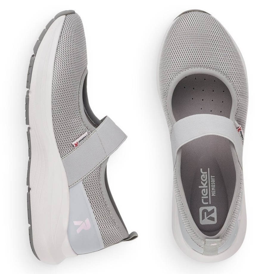 Rieker Szare R-evolution 42102 Damskie Buty