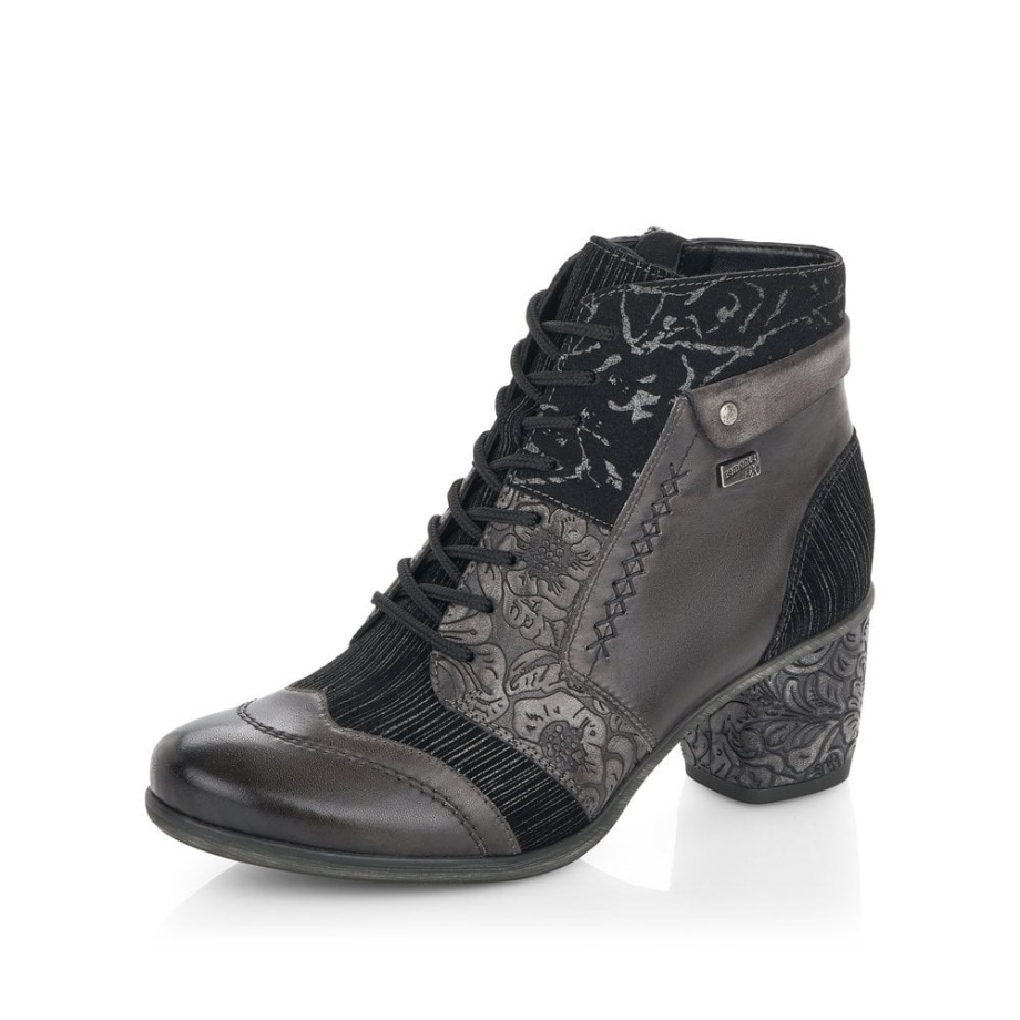 Szare Buty Damskie Rieker Remonte D5470