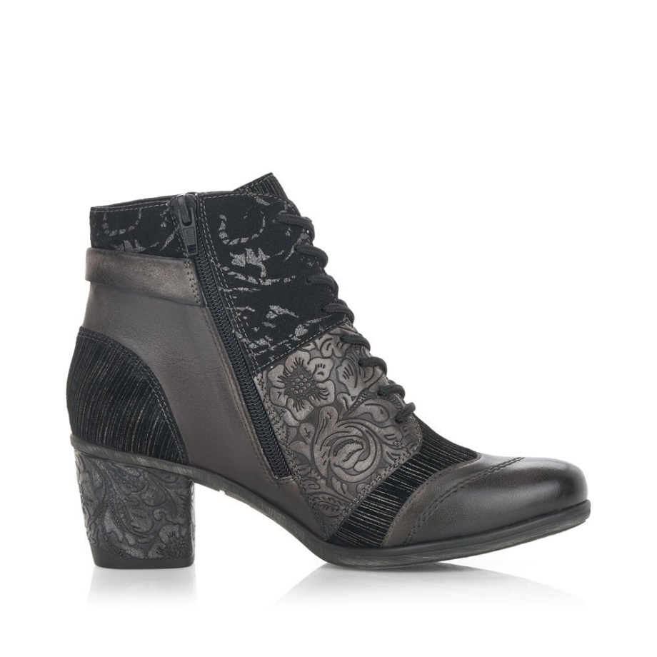 Szare Buty Damskie Rieker Remonte D5470
