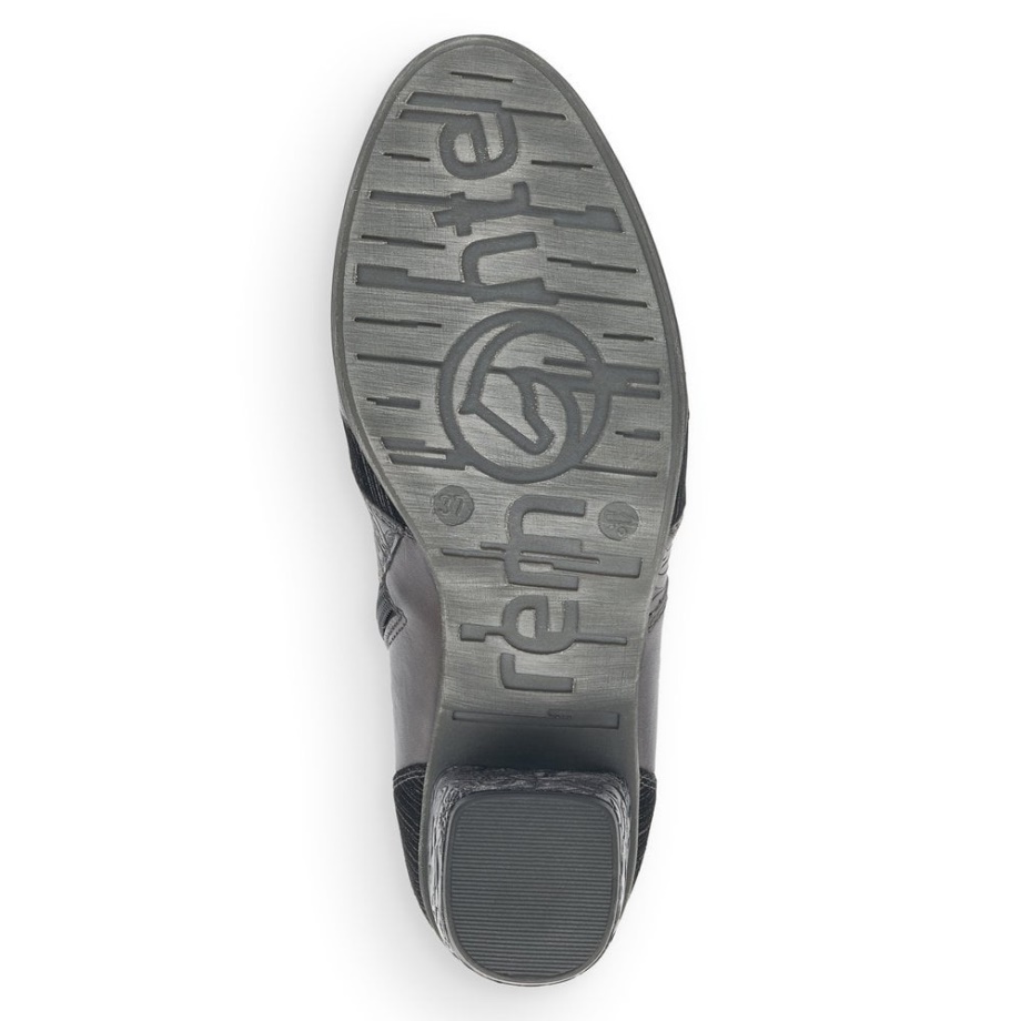 Szare Buty Damskie Rieker Remonte D5470