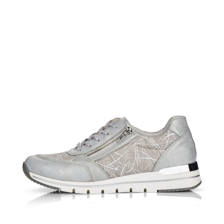 Szare Buty Damskie Rieker Remonte R6700