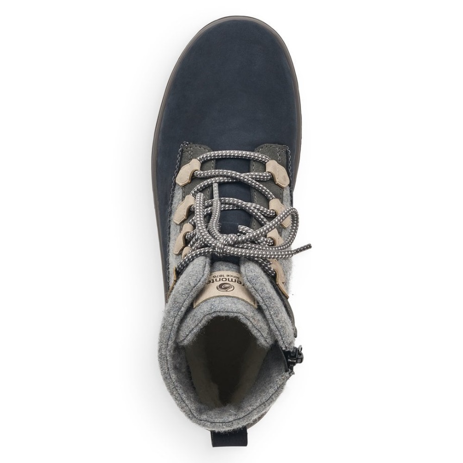 Szare Damskie Buty Rieker Remonte R8481