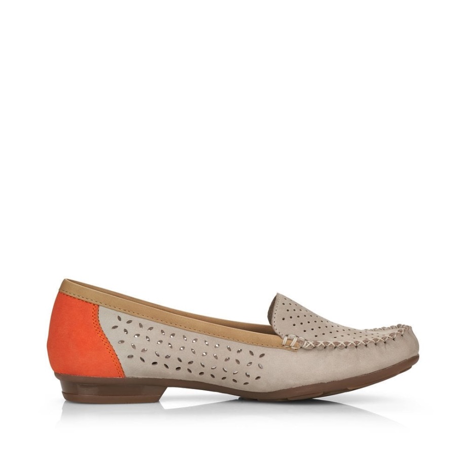 Szare Buty Damskie Rieker 40086