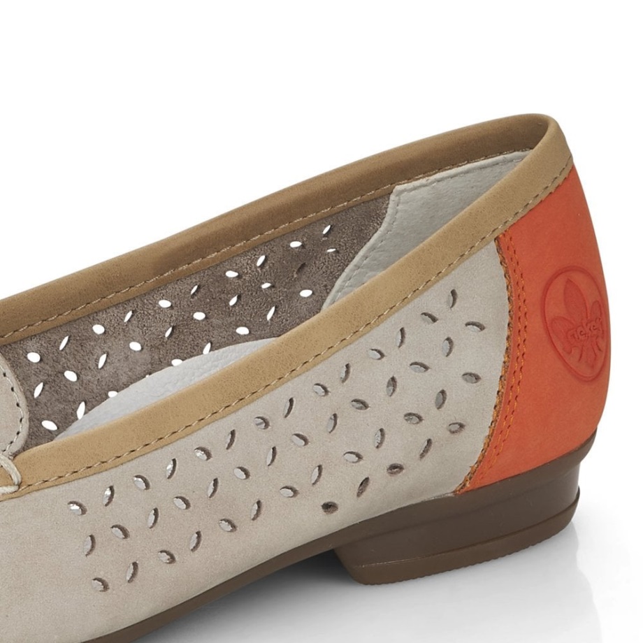 Szare Buty Damskie Rieker 40086