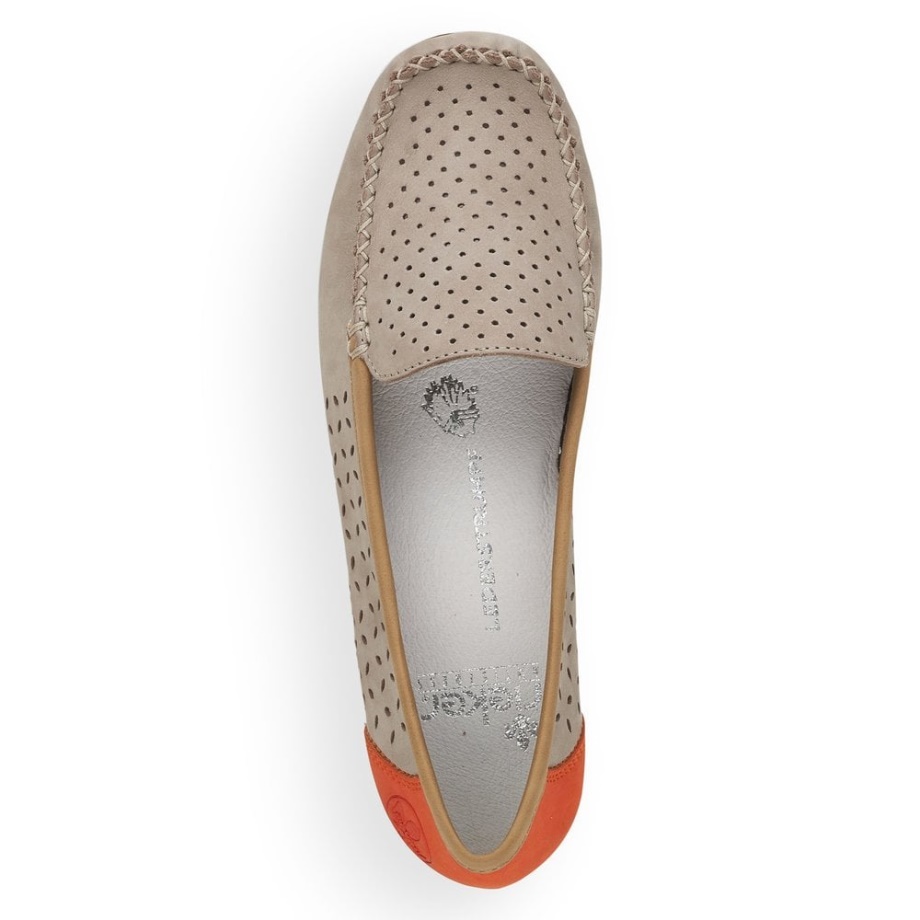 Szare Buty Damskie Rieker 40086