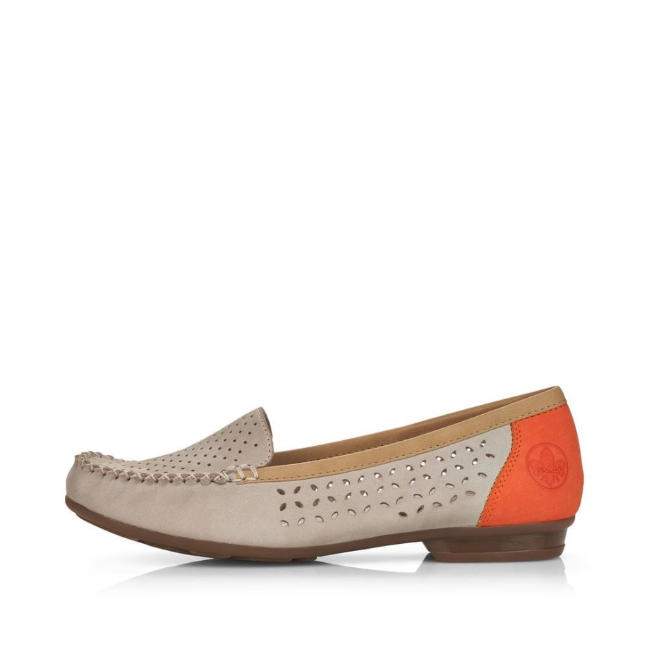 Szare Buty Damskie Rieker 40086