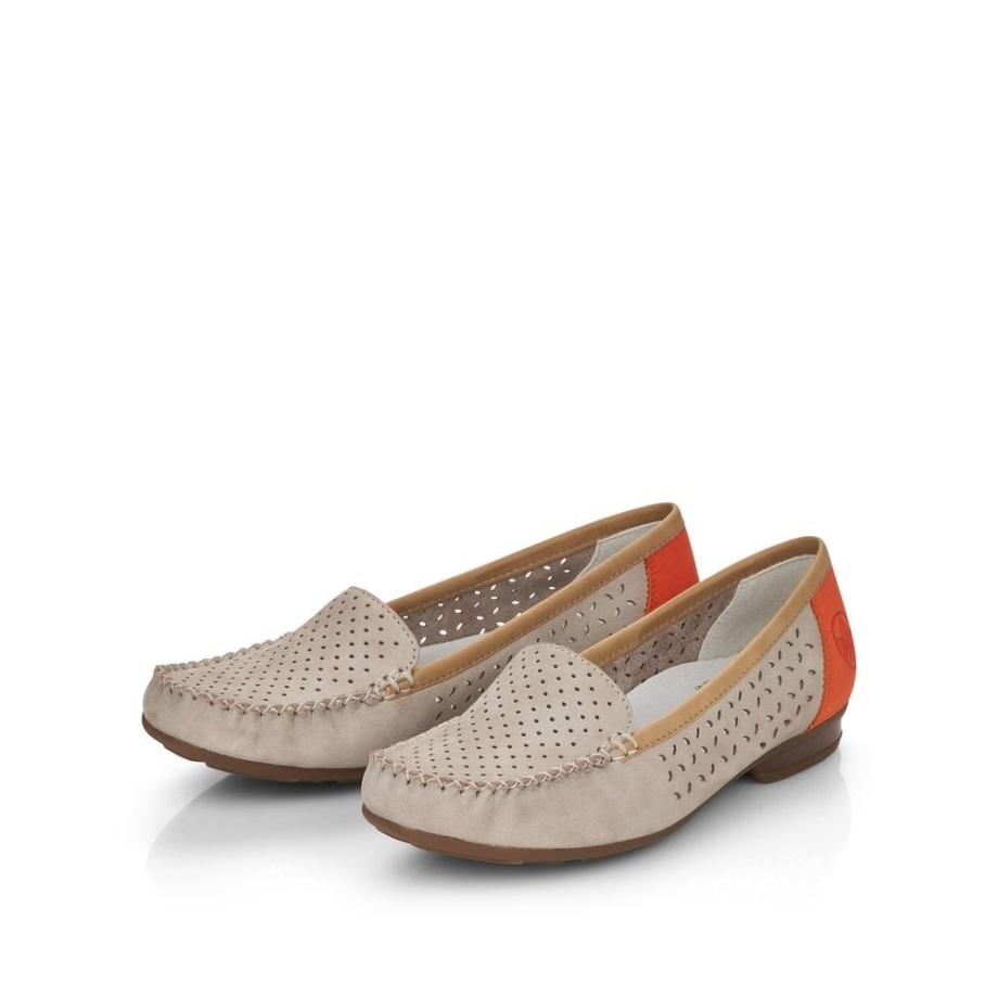 Szare Buty Damskie Rieker 40086