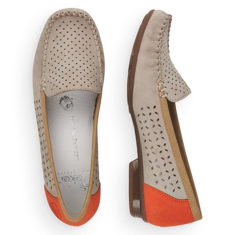 Szare Buty Damskie Rieker 40086