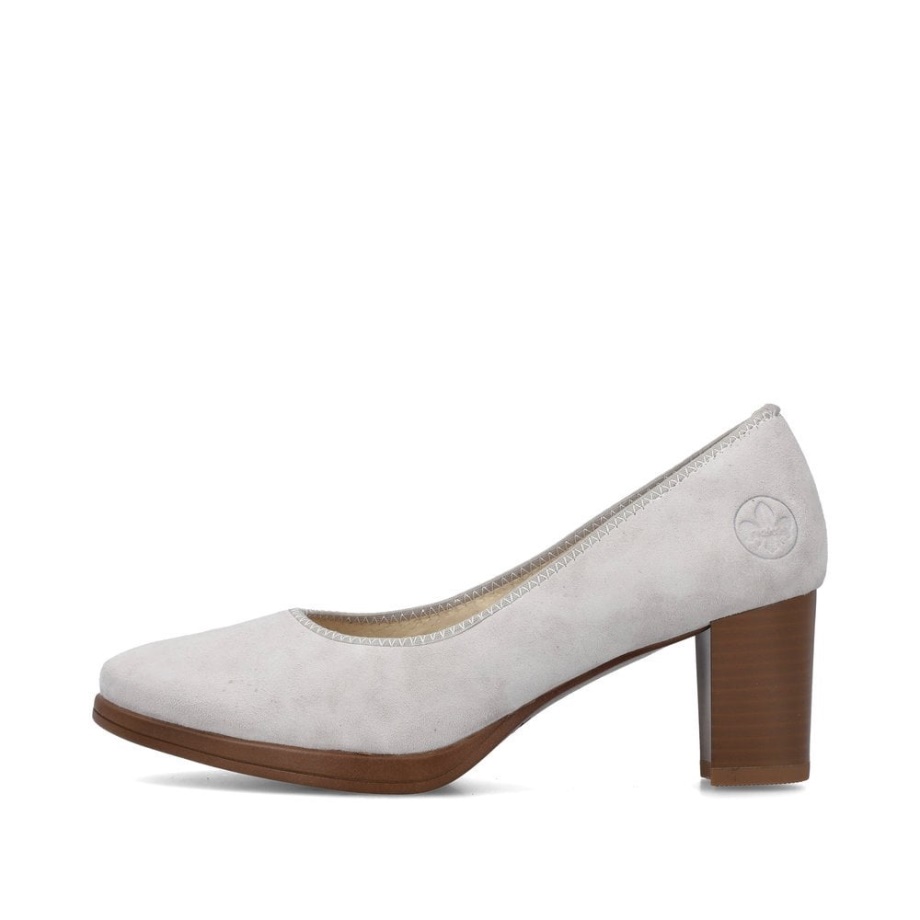 Szare Buty Damskie Rieker 49560