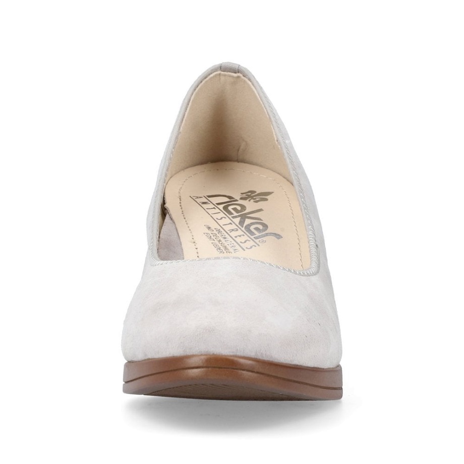 Szare Buty Damskie Rieker 49560