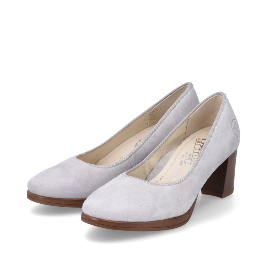 Szare Buty Damskie Rieker 49560