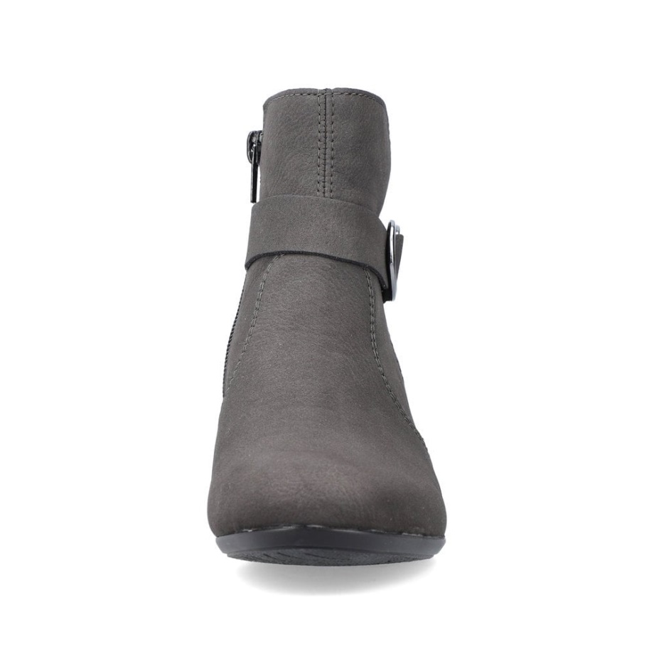 Szare Kozaki Rieker 70289 Damskie