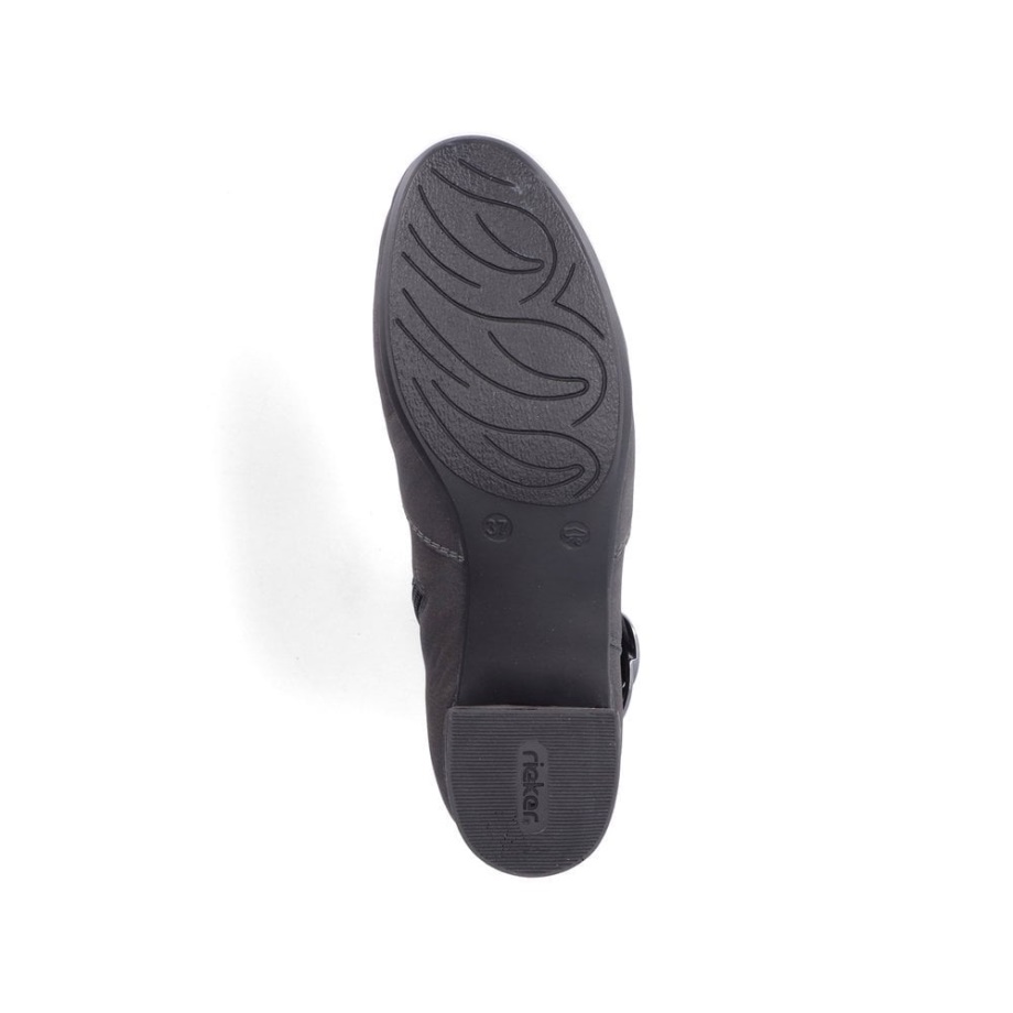 Szare Kozaki Rieker 70289 Damskie