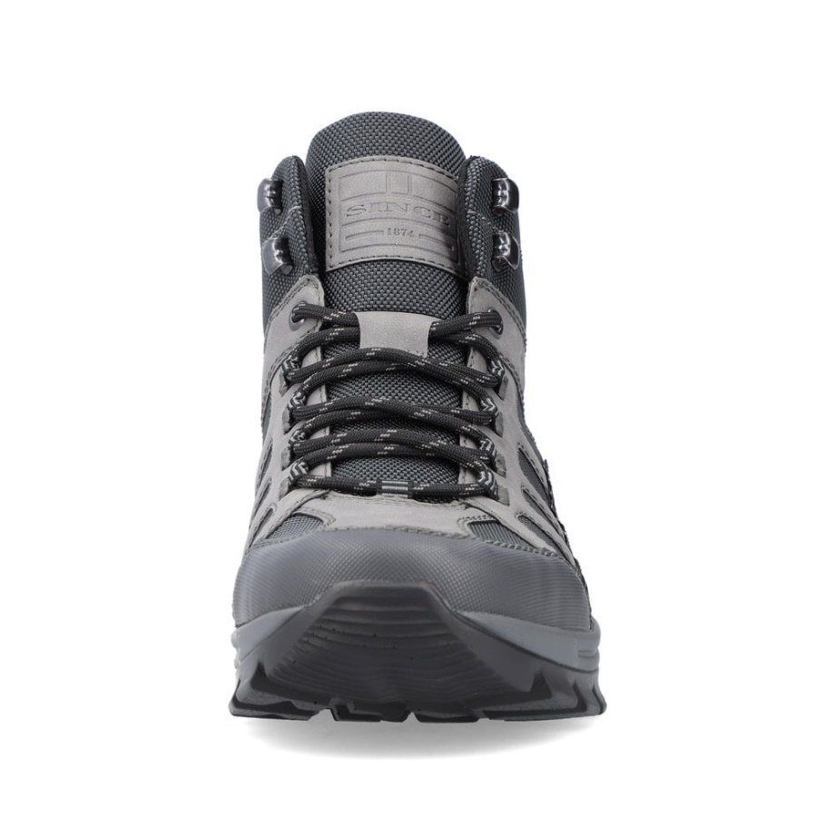 Szare Buty Męskie Rieker