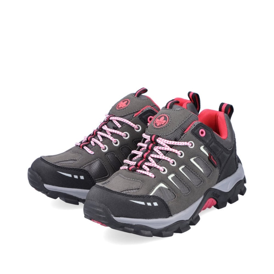 Szare Damskie Buty Rieker N8820