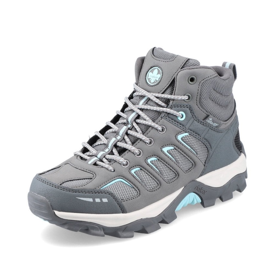 Szare Buty Damskie Rieker X8820