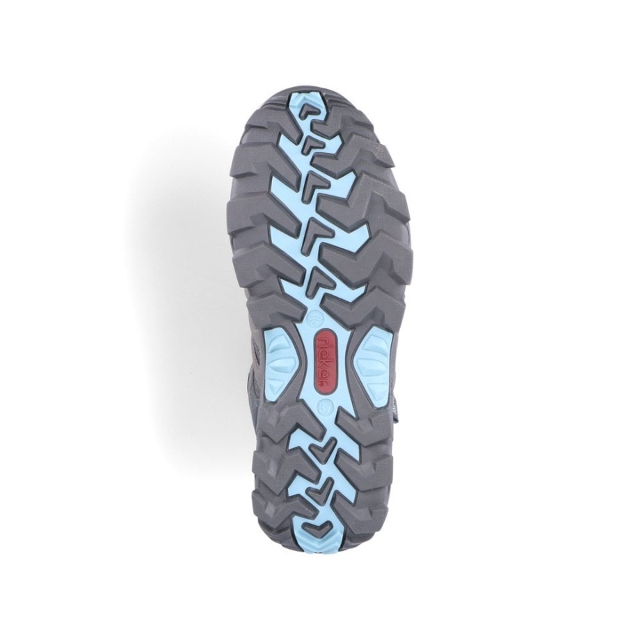 Szare Buty Damskie Rieker X8820