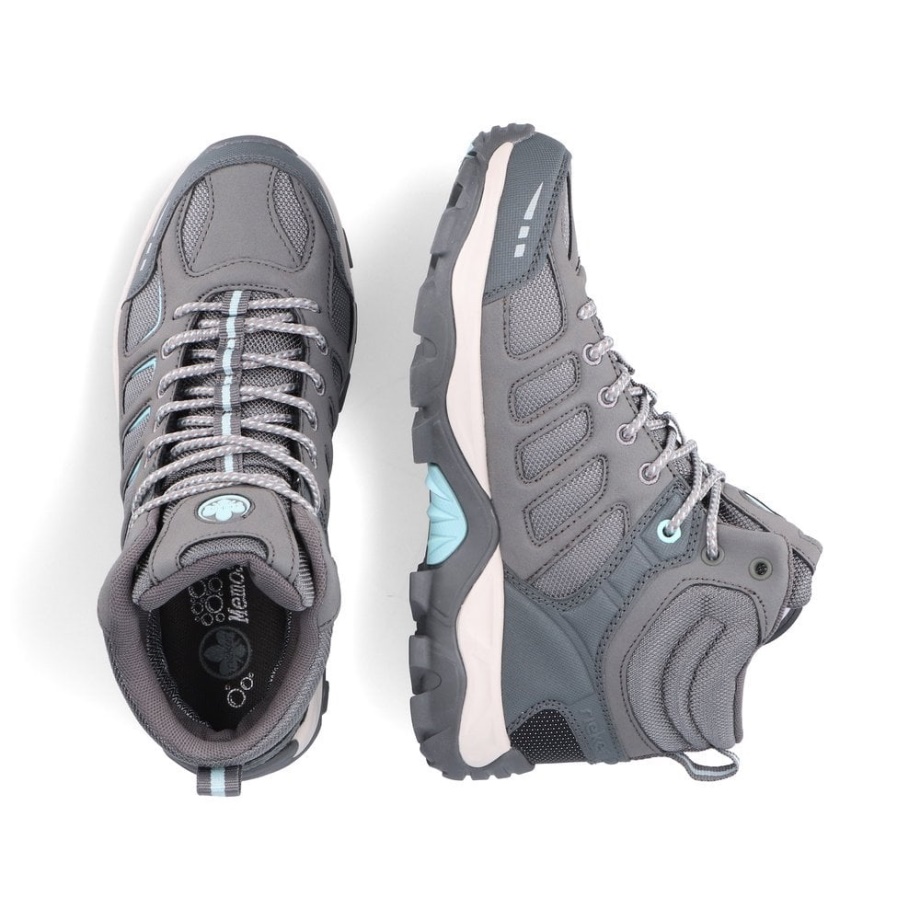 Szare Buty Damskie Rieker X8820