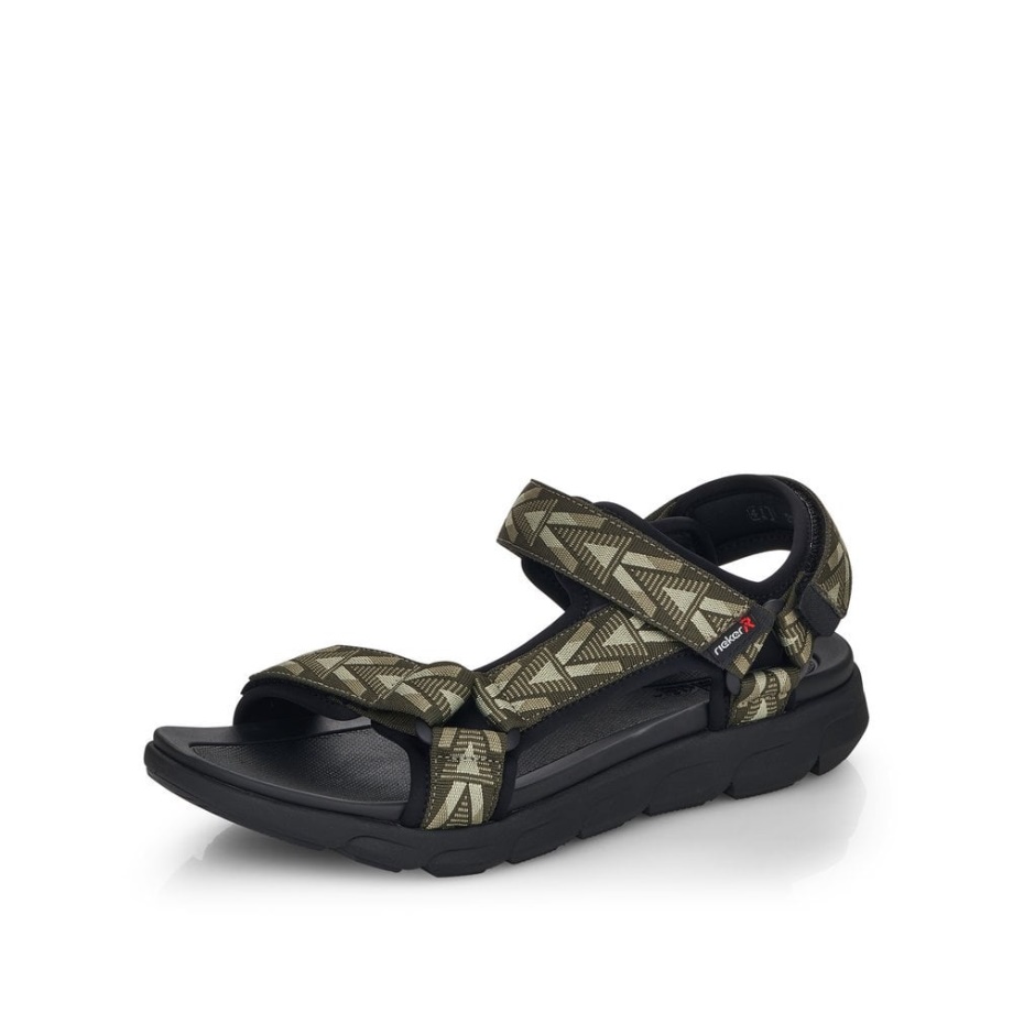 Rieker R-evolution 20802 Męskie Sandały Zielone