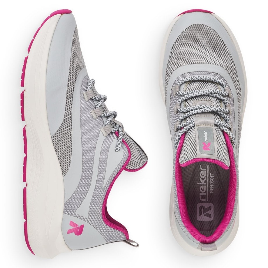 Damskie Buty Rieker R-evolution 42104 Szare