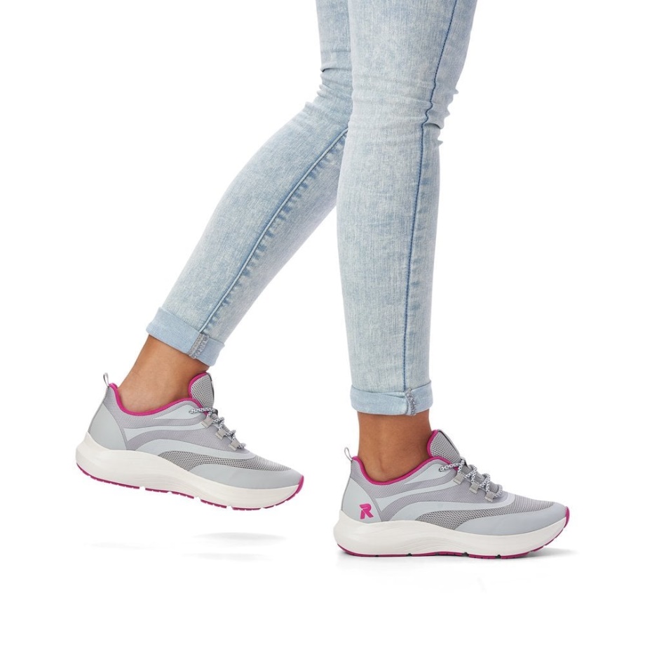 Damskie Buty Rieker R-evolution 42104 Szare