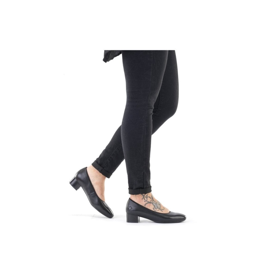 Rieker 49260 Damskie Wsuwane Czarne Buty