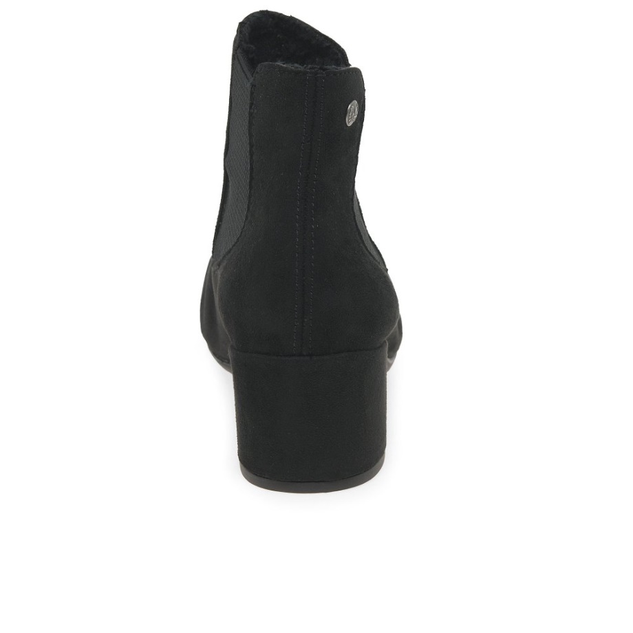 Czarne Buty Damskie Marki Rieker Clover