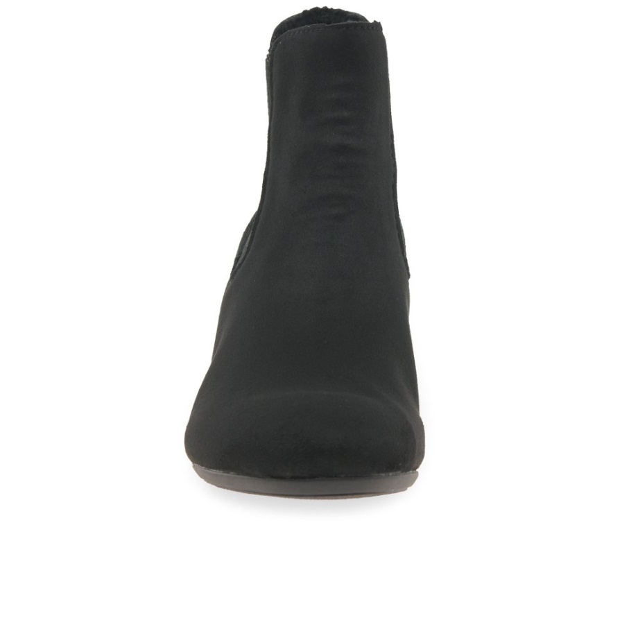 Czarne Buty Damskie Marki Rieker Clover