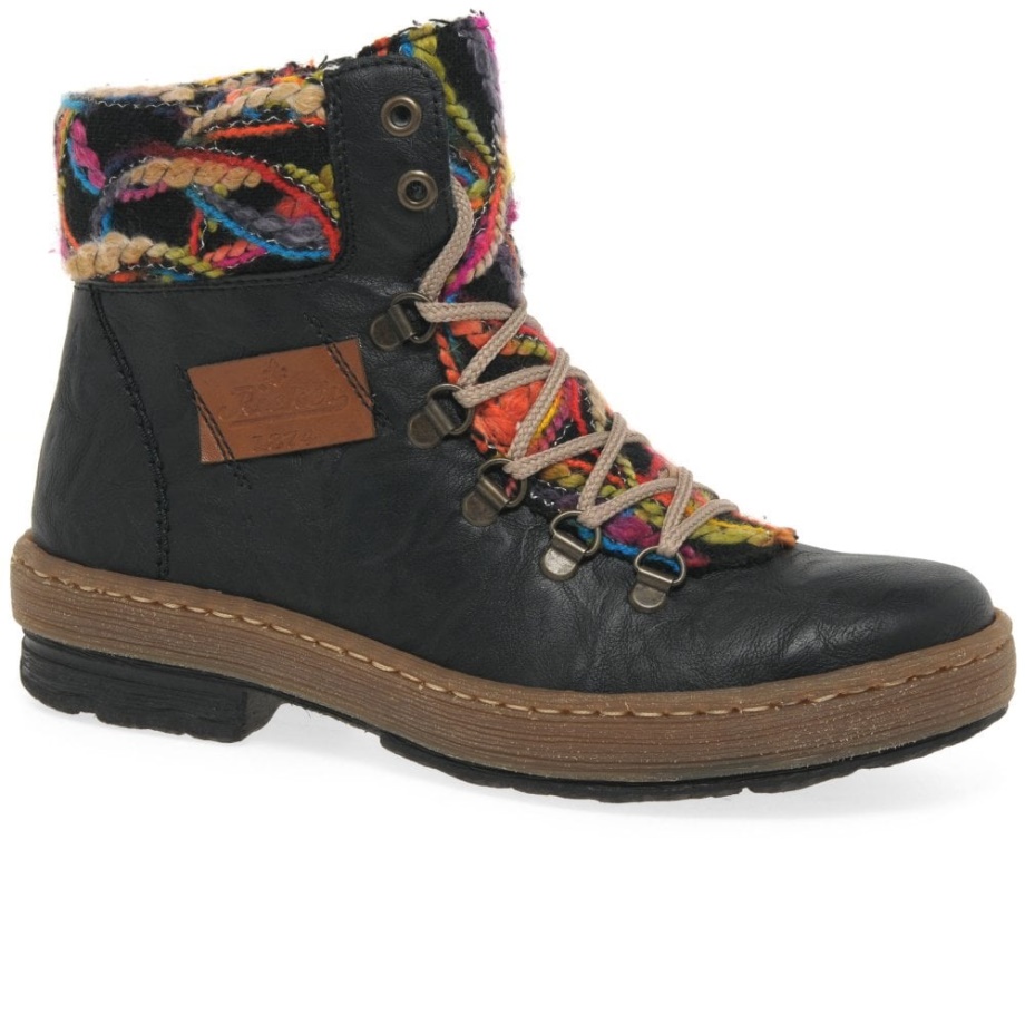 Czarne Buty Trekkingowe Rieker Emerald