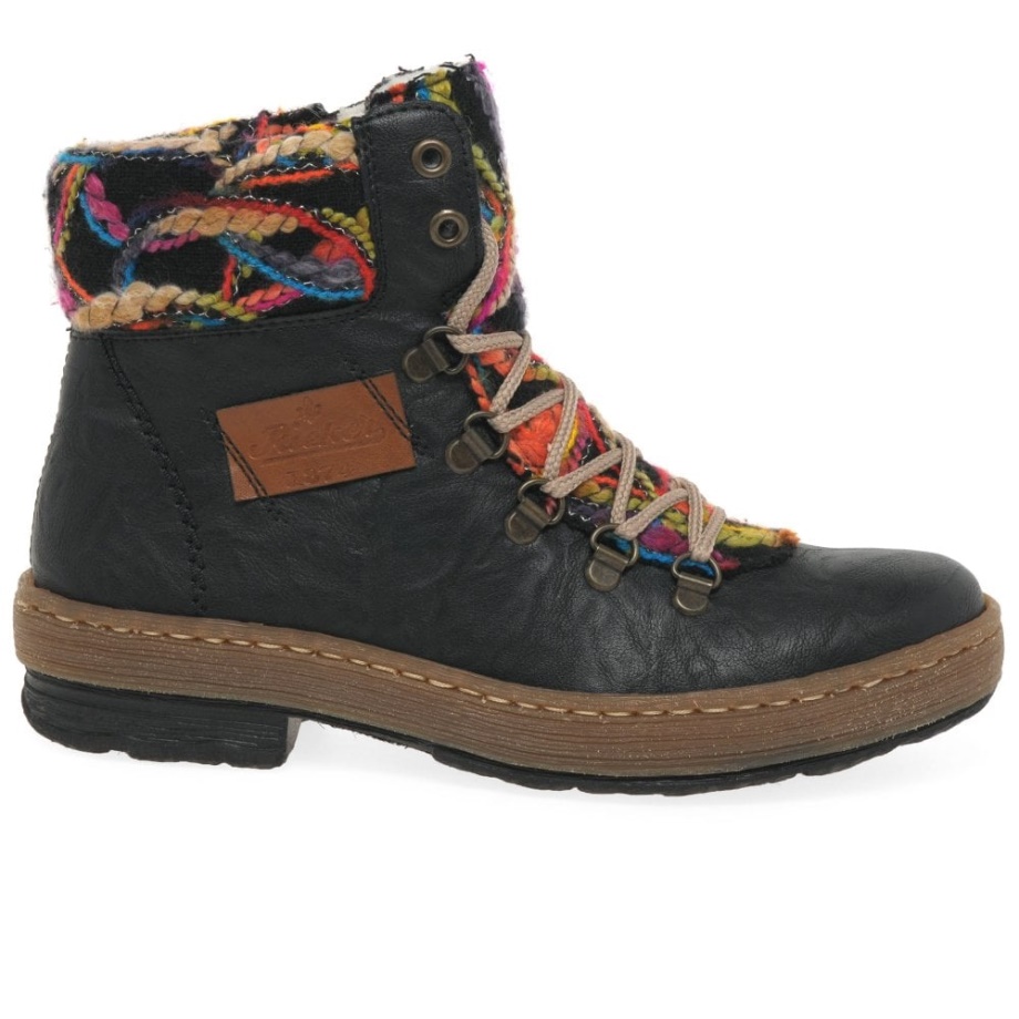 Czarne Buty Trekkingowe Rieker Emerald