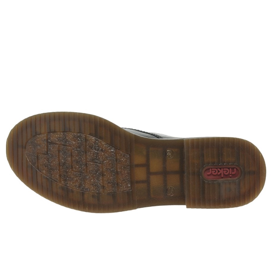 Czarne Buty Damskie Rieker France