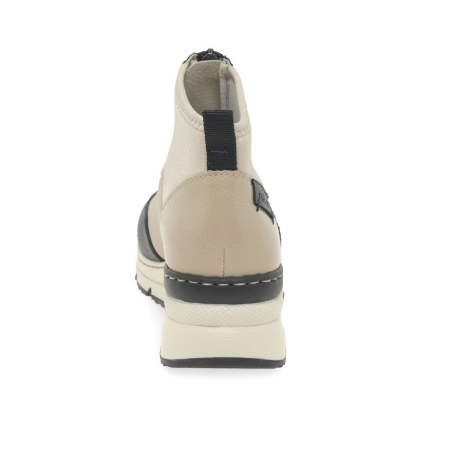 Czarne Botki Damskie Rieker Greece